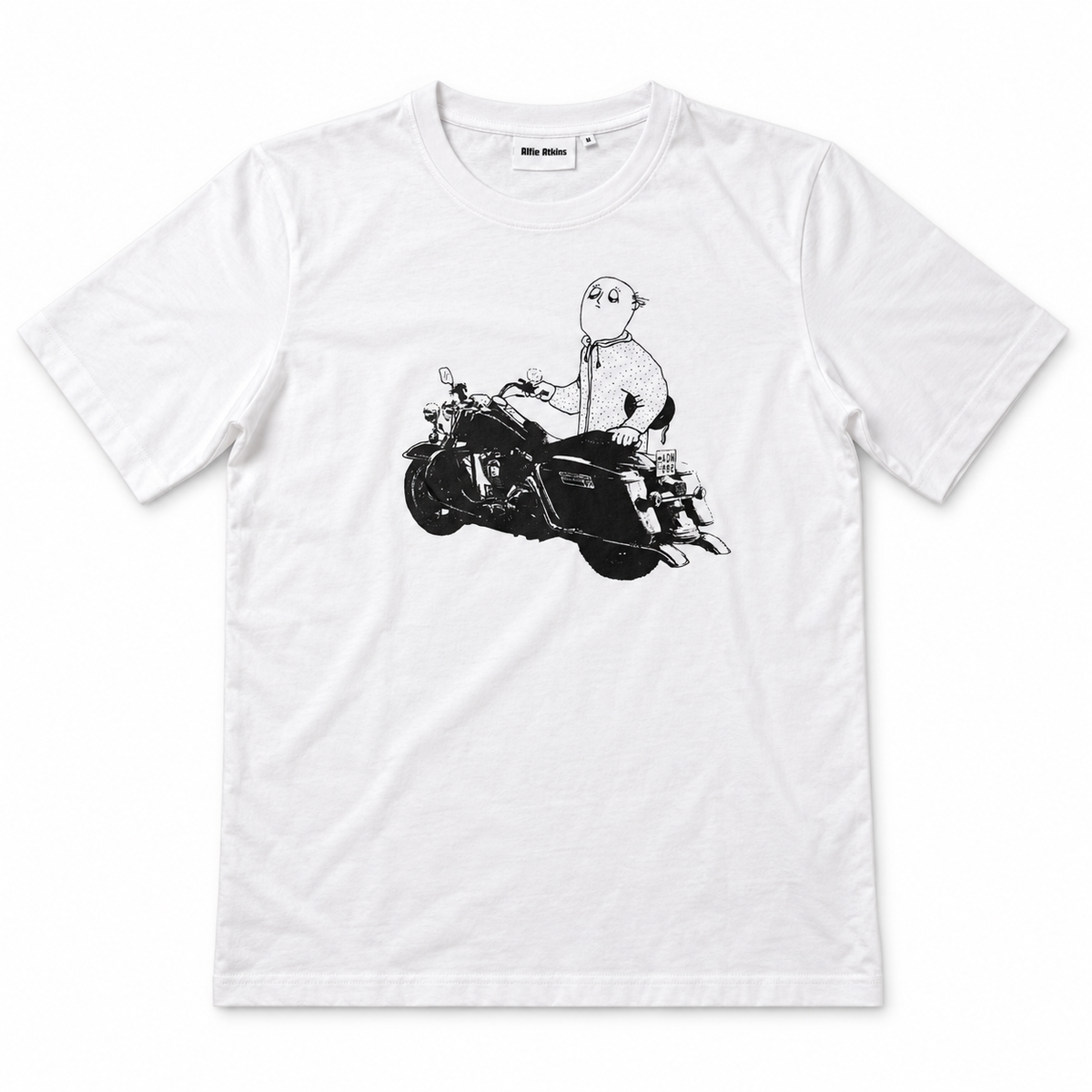 Pappa Åberg MC T-shirt Vuxen Vit