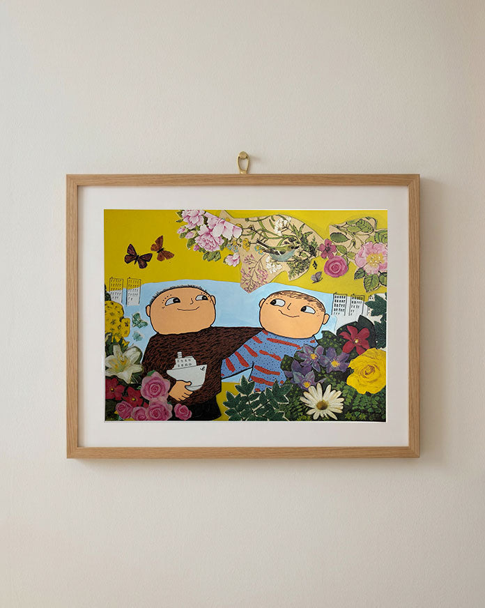 "Alfie & Victor" Litograph 40x50 cm