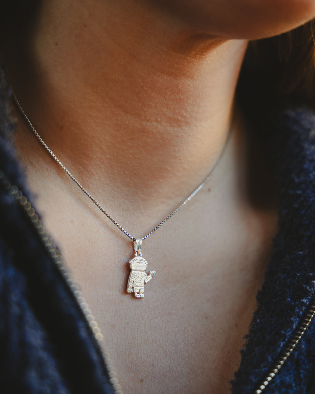 Alfie silver charm