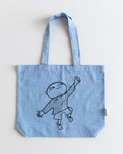 Alfons tygkasse ljusblå