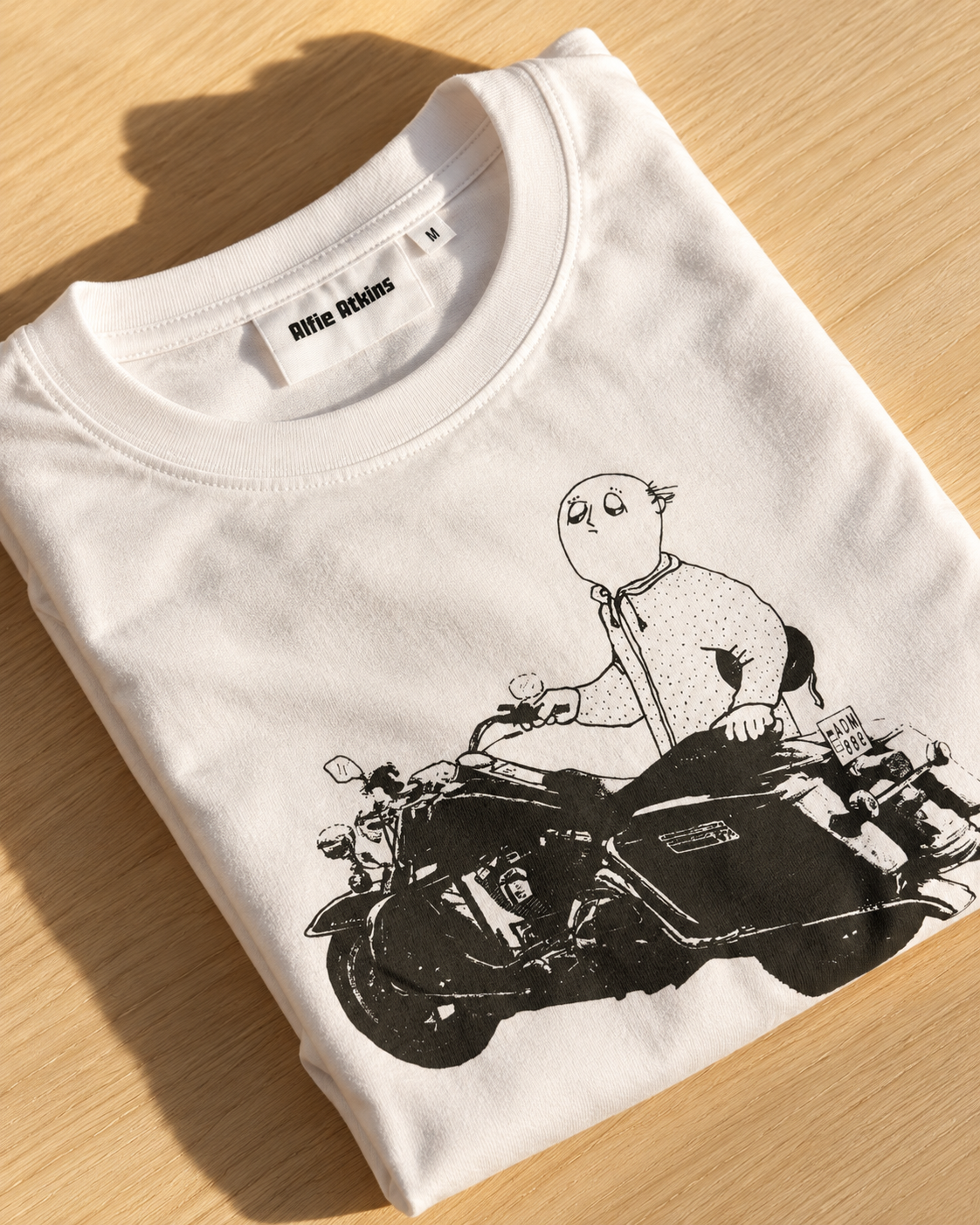 Pappa Åberg MC T-shirt Vuxen Vit