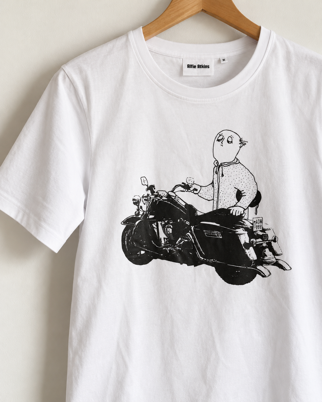 Alfons Åberg MC T-shirt Adult White