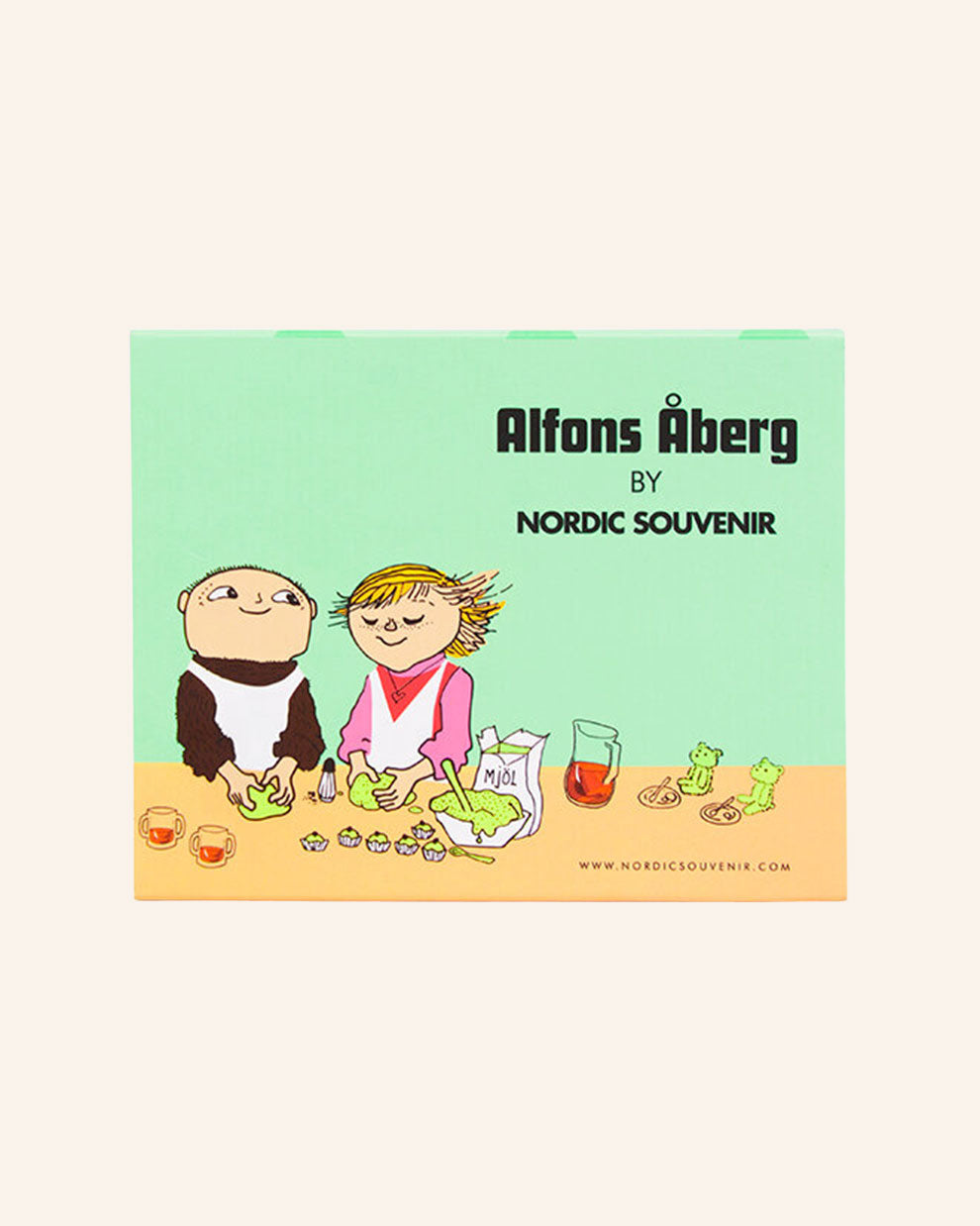 Porcelain mug featuring Alfie and Milly