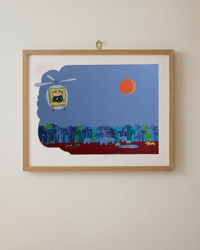 "Alfie in the Jungle" Lithograph 40x50 cm