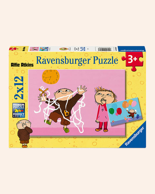 Ravensburger pussel – Alfons Åberg med 2 motiv (2 × 12 bitar)