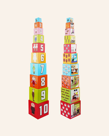 Stacking cubes with Alfie Atkins