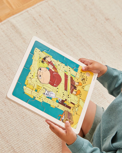 Wooden framed puzzle - Alfie and the Helicopter