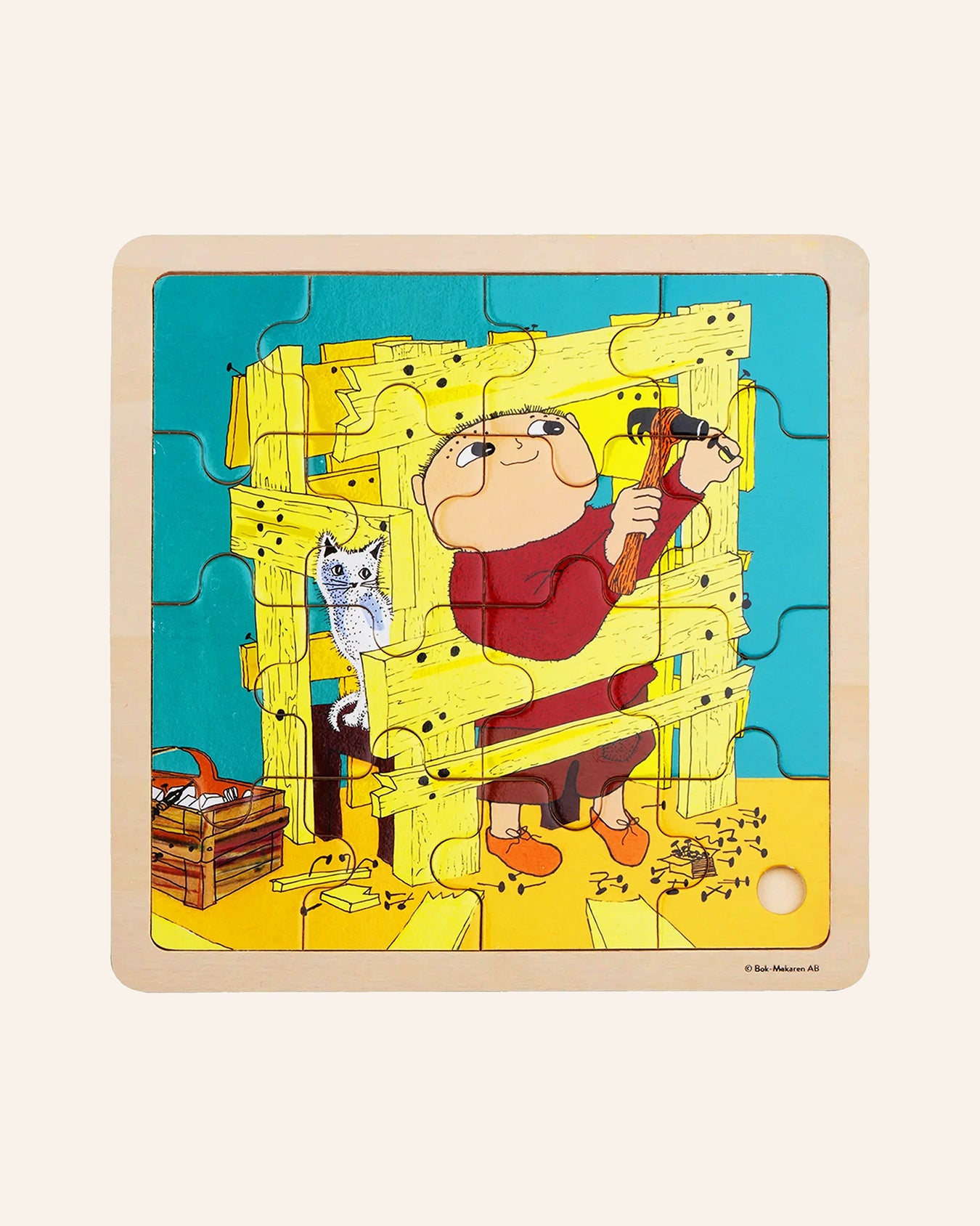 Wooden framed puzzle - Alfie and the Helicopter